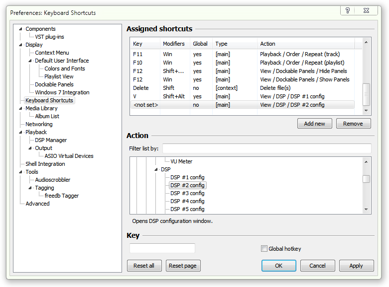 File:Preferences Keyboard Shortcuts DSP modeless.png