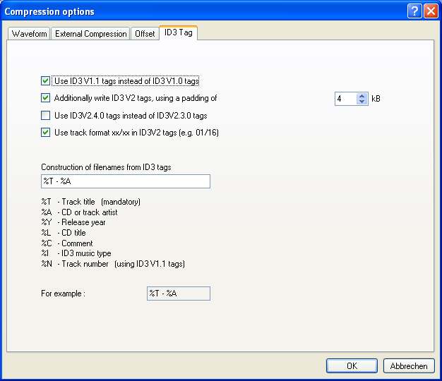 File:EAC Compression options ID3 Tag.png