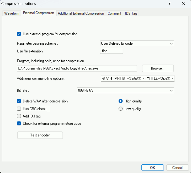 clickrepair flac files