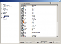 Screenshot of the File Types page